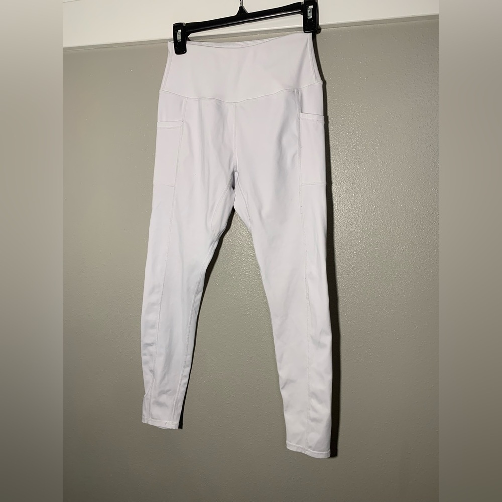 Don't Ache for a Better Body - White Leggings